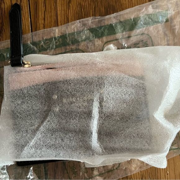 Kate Spade New York Jeanne Small Zip Card Holder Warm Vellum/Black - Picture 6 of 9